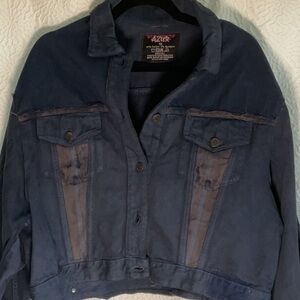 Women's Blue distressed Jean Jacket